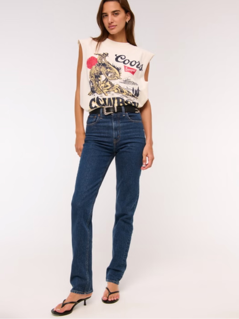 Abercrombie & Fitch Ultra High Rise 90s Straight Jean